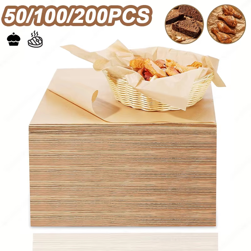 Air Fryer - 50/100/200PCS Baking Paper Parchment Baking Sheet