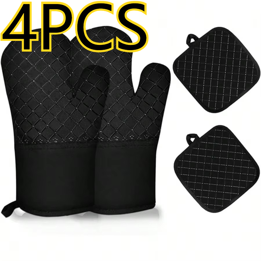 Microwave Oven - 4PCS Silicone Kitchen Microwave Oven Gloves