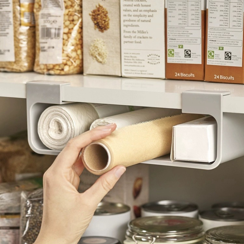 Wall Mounted Cling Film Storag - Kitchen Appliances Cabinet ulasan dan harga