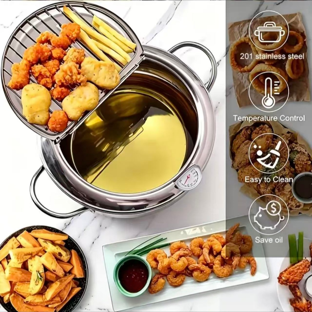 Stainless Steel Frying Pan wit - Induction Cooker ulasan dan harga