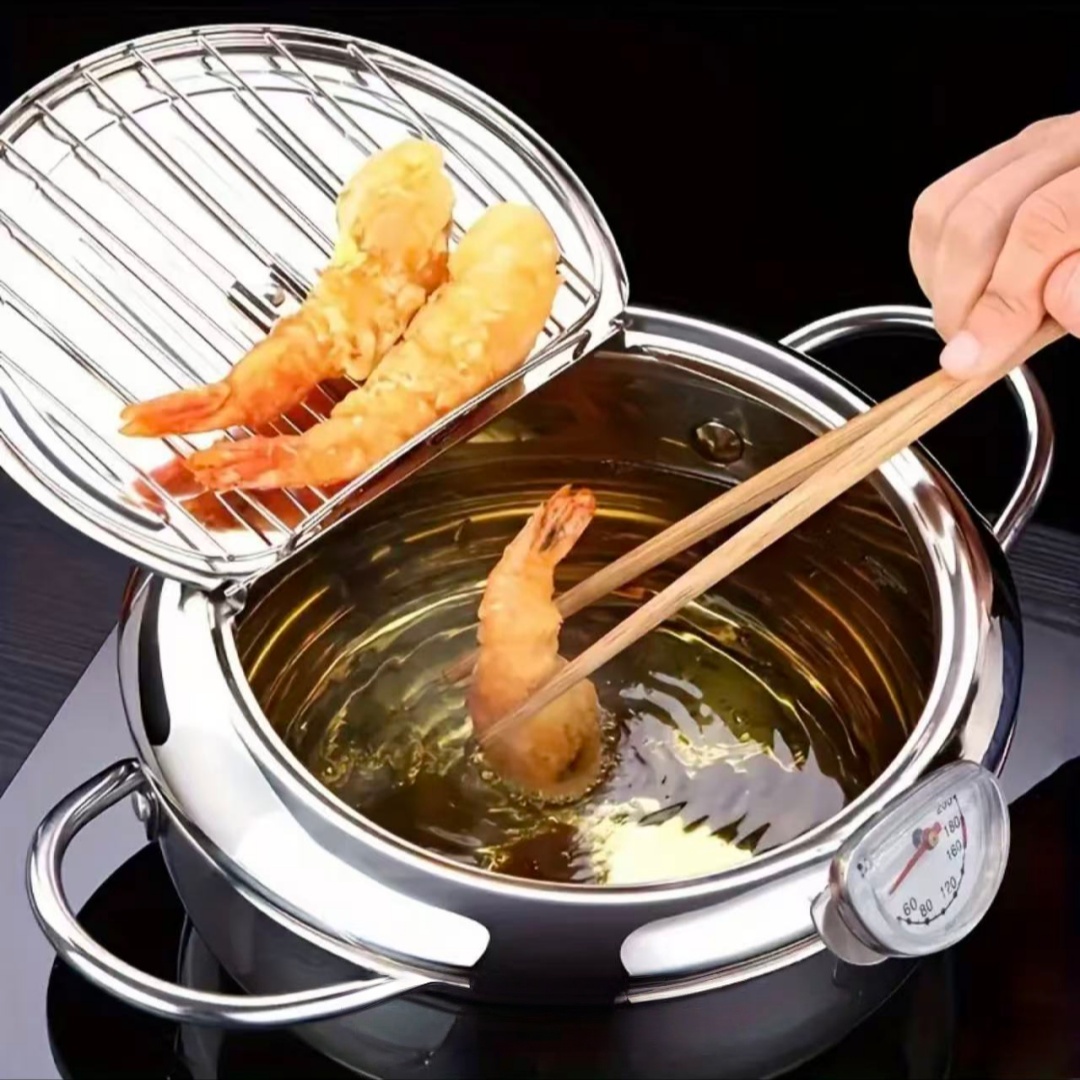 Stainless Steel Frying Pan wit - Induction Cooker ulasan dan harga